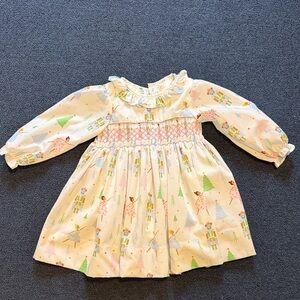 Toddler Christmas Nutcracker Ballet Smocked Dress